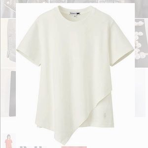 Uniqlo X JW Anderson White Asymmetrical T-Shirt (L)